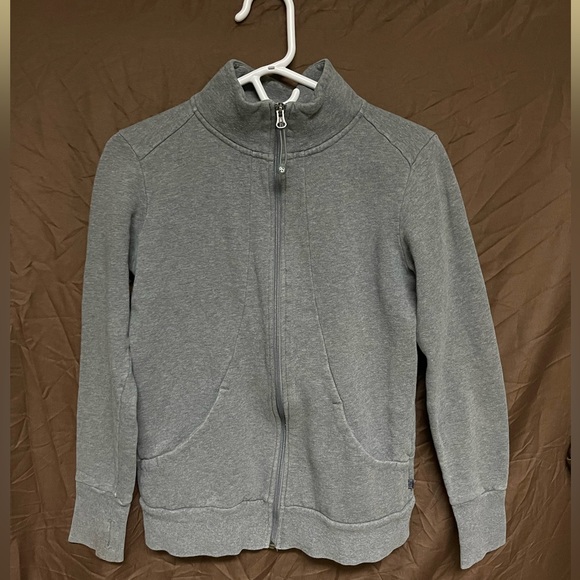 TUFF ATHLETICS Grey Zip Up Hooded Sweater Size Small Womens US - Picture 2 of 4